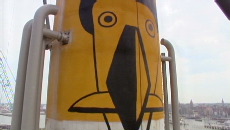Kamagurka beschildert molen