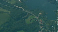 Fusion Man vliegt over het Kanaal