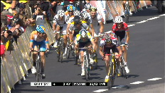 Tour: Laatste kilometer van de zevende etappe