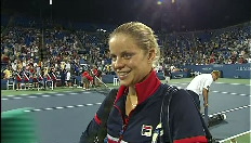 Reactie van Clijsters na zege tegen Flipkens