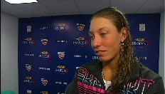 Reactie Yanina Wickmayer na de halve finale