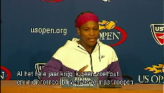 Reactie Serena Williams op de persconferentie