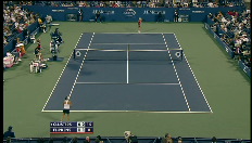 Kim Clijsters dicteert en Kirsten Flipkens buigt