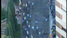 Wouter Weylandt komt ten val in de Vuelta