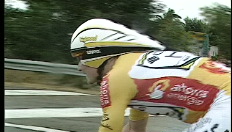 Fabian Cancellara wint de tijdrit in de Vuelta