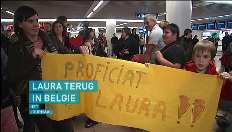 Fans verwelkomen Laura op Zaventem