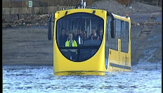 Amfibus vaart op rivier Clyde