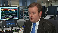 Opening Wall Street van op de beursvloer van BNP-Fortis