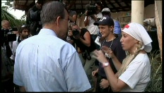 Ban Ki-moon op bezoek in Haïti