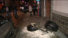 Auto botst met 120 km per uur in bebouwde kom