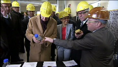 Königsvisite bei Umicore in Hoboken