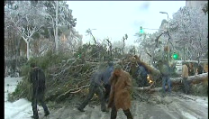 Sneeuwstorm veroorzaakt chaos in Catalonië