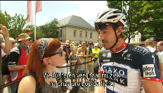 Erika Van Tielen verrast Cancellara met een lied