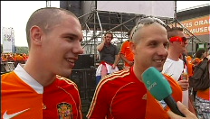 Dolle sfeer op Amsterdamse Museumplein
