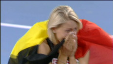 Emotionele Bolshakova viert bronzen medaille