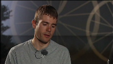 Maxime Monfort en Mark Cavendish aan tafel bij Lieven Van Gils