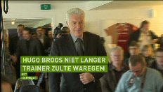 Hugo Broos is niet langer trainer van Zulte Waregem