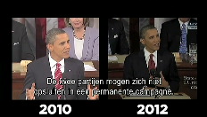 Obama valt in herhaling