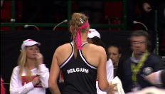 Verslag van de eerste dag van de Fed Cup