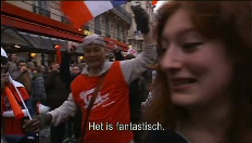 Volksfeest barst los na overwinning Hollande