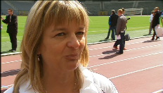 Kim Gevaert traint onze fakkeldragers