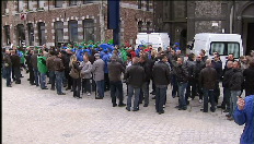 Police protest after chain saw incident