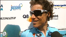Sylvain Chavanel voor de start van de derde rit