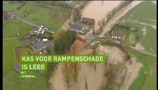 De kas voor de rampenschade is leeg