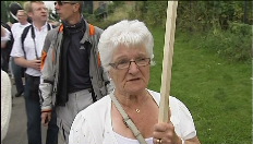 Woelig protest tegen Michelle Martin in Walonne