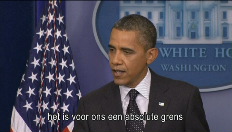 Obama: "Chemische wapens, dat gaat té ver"