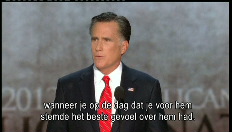 Romney neemt Obama op de korrel in speech