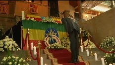 Ethiopische premier Meles Zenawi begraven