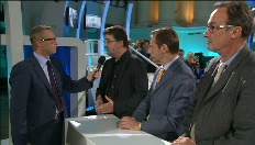 7 partijvoorzitters kruisen degens in het grote televisiedebat