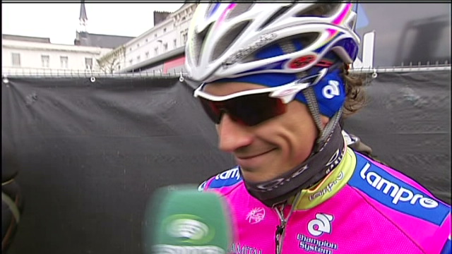 Filippo Pozzato: "Winnen in België is moeilijk" (Frans)