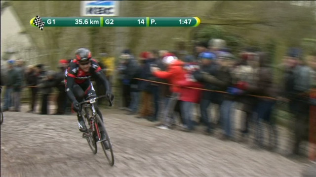 Greg Van Avermaet stormt de Molenberg op