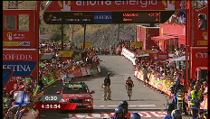Vuelta: laatste kilometer van de vierde rit