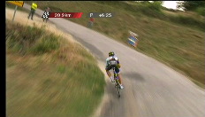Jörgensen doet even aan veldrijden in de Vuelta