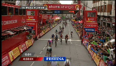Vuelta: Laatste kilometer van de twaalfde rit