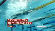 Elise Matthysen (19) bergt badmuts op