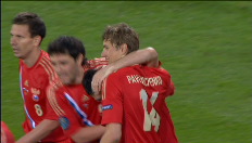 Dzagojev scoort zijn tweede goal van de avond: 3-1