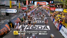 Laatste kilometer van de 13e etappe