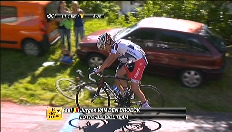 Een pechdag voor Jurgen Van den Broeck