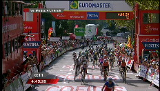 Vuelta: Laatste kilometer van de negende rit