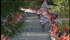 Vuelta: Laatste kilometer van de derde rit