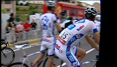 Vuelta: Laatste kilometer van de 2e rit