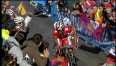 Vuelta: Laatste kilometer van de 16e rit